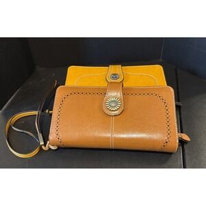 Sendefn Wallet Wristlet Genuine Leather Credit Card Holder Rfid Set Of 2